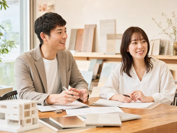 相談に応じるスタッフ